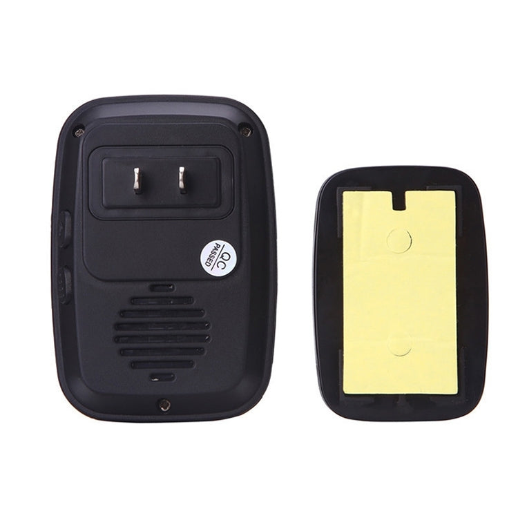 CACAZI A10 300m Long Range No Battery Waterproof LED Light Smart Wireless Doorbell, EU Plug by CACAZI