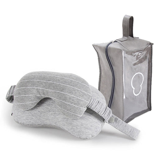 Business Travel Portable Pillow Eye Protection(Light Grey) by buy2fix