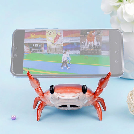 JCZN-010 Weightlifting Crab Mobile Phone Stand Desktop Bluetooth Speaker Pen Holder Eye Stand Lazy Mobile Phone Stand(Red) - Desktop Holder by buy2fix | Online Shopping UK | buy2fix