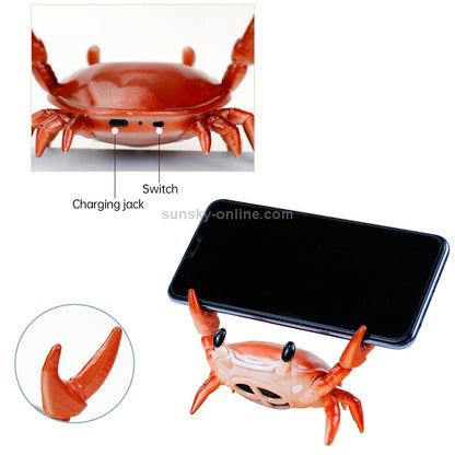 JCZN-010 Weightlifting Crab Mobile Phone Stand Desktop Bluetooth Speaker Pen Holder Eye Stand Lazy Mobile Phone Stand(Red) - Desktop Holder by buy2fix | Online Shopping UK | buy2fix