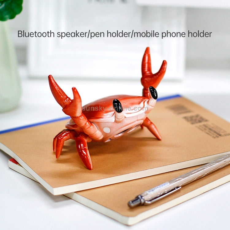JCZN-010 Weightlifting Crab Mobile Phone Stand Desktop Bluetooth Speaker Pen Holder Eye Stand Lazy Mobile Phone Stand(Red) - Desktop Holder by buy2fix | Online Shopping UK | buy2fix