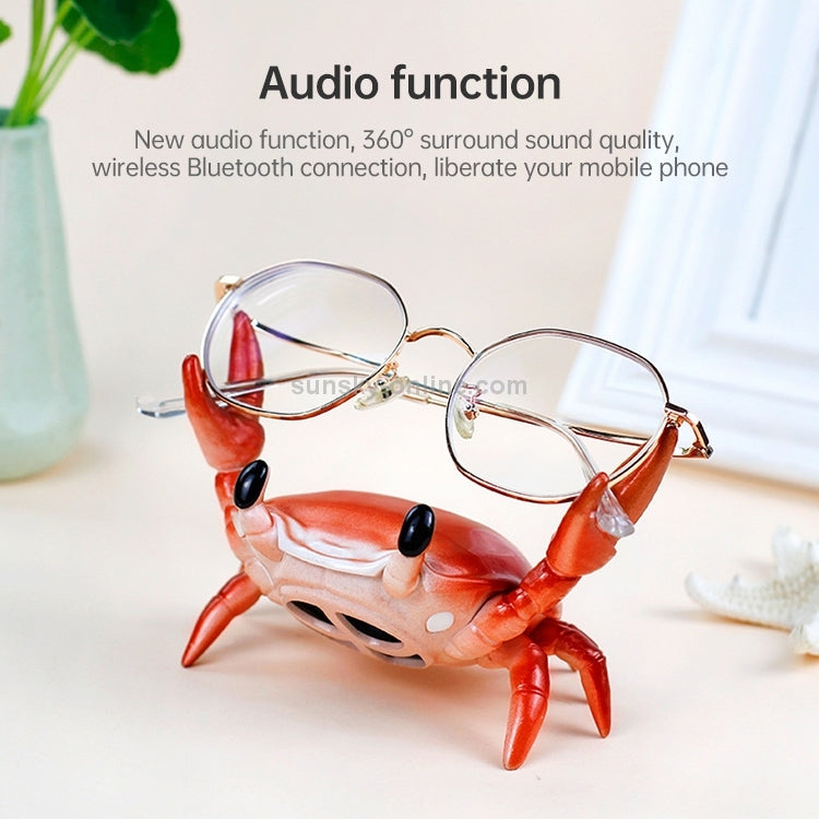 JCZN-010 Weightlifting Crab Mobile Phone Stand Desktop Bluetooth Speaker Pen Holder Eye Stand Lazy Mobile Phone Stand(Red) - Desktop Holder by buy2fix | Online Shopping UK | buy2fix