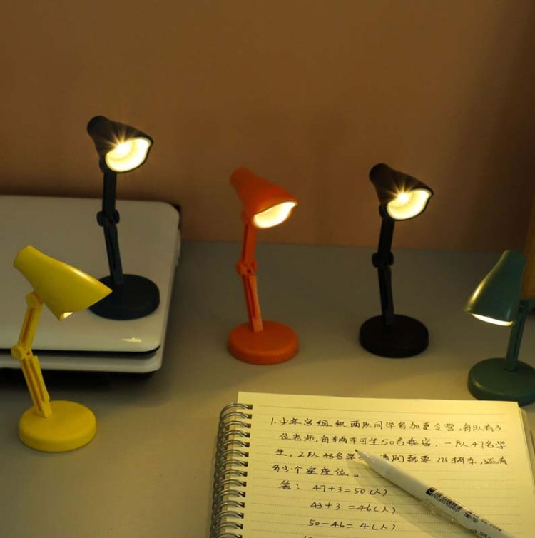 3 PCS Mini LED Desk Lamp Folding Portable Night Light Magnetic Eye Protection Desk Lamp(LD01-Orange) - Desk Lamps by buy2fix | Online Shopping UK | buy2fix