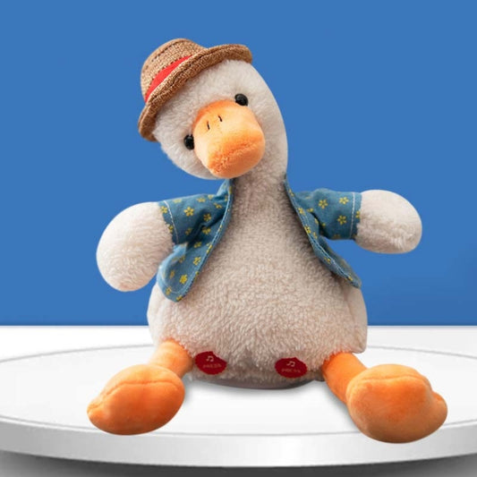 Repeat Duck Tricky Duck Learn Talking Singing Plush Duck Toy, Style:USB Charging+Recording - Electronic Pets by buy2fix | Online Shopping UK | buy2fix