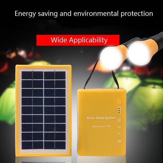 3W Solar Small System Household Multifunctional Portable Emergency Light(Red) by buy2fix