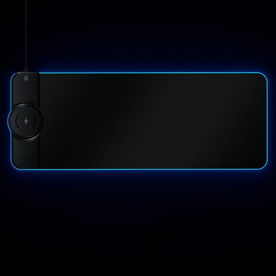 RGB01 15W Wireless Charging Mouse Pad  RGB Luminous Mouse Pad, Size: 800 x 300 x 4mm(Black)