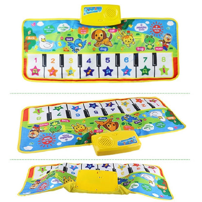 Piano Musical Touch Carpet Children Early Education Music Keyboard Playmat - Music Toys by buy2fix | Online Shopping UK | buy2fix