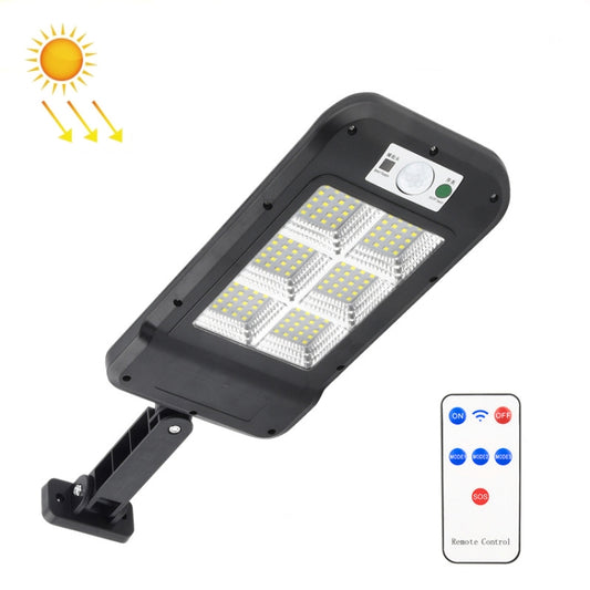 Solar Wall Light Outdoor Waterproof Human Body Induction Garden Lighting Household Street Light 6 x 20LED With Remote Control - Solar Lights by buy2fix | Online Shopping UK | buy2fix