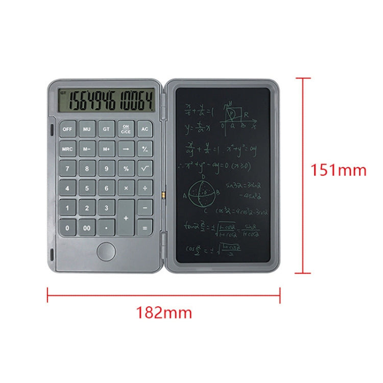 Rechargeable Writing Board Calculator Portable Multi-Function LCD Student Handwriting Board(Gray) - Calculator by buy2fix | Online Shopping UK | buy2fix