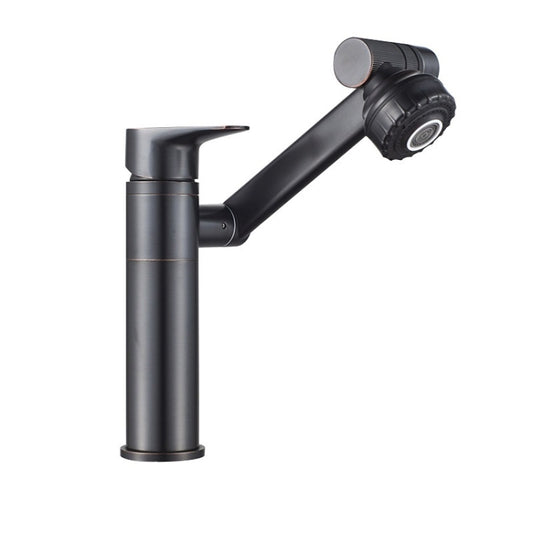 Universal Swivel Faucet Bathroom Hot & Cold Dual-Out Mode Faucet, Specification: Short HT-99528 by buy2fix