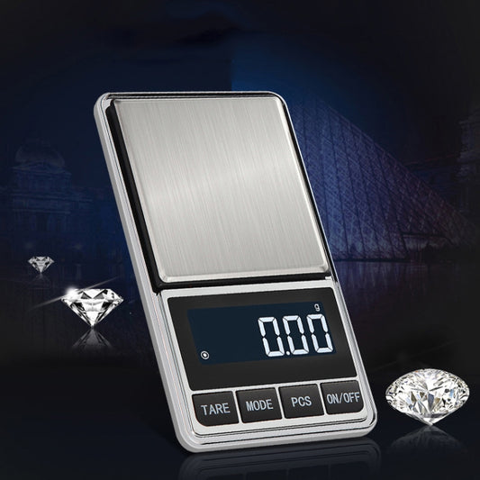 Kitchen Stainless Steel Mini Portable Scale High Precision Jewelry Scale Electronic Scale, Specification: 200g/0.01g by buy2fix