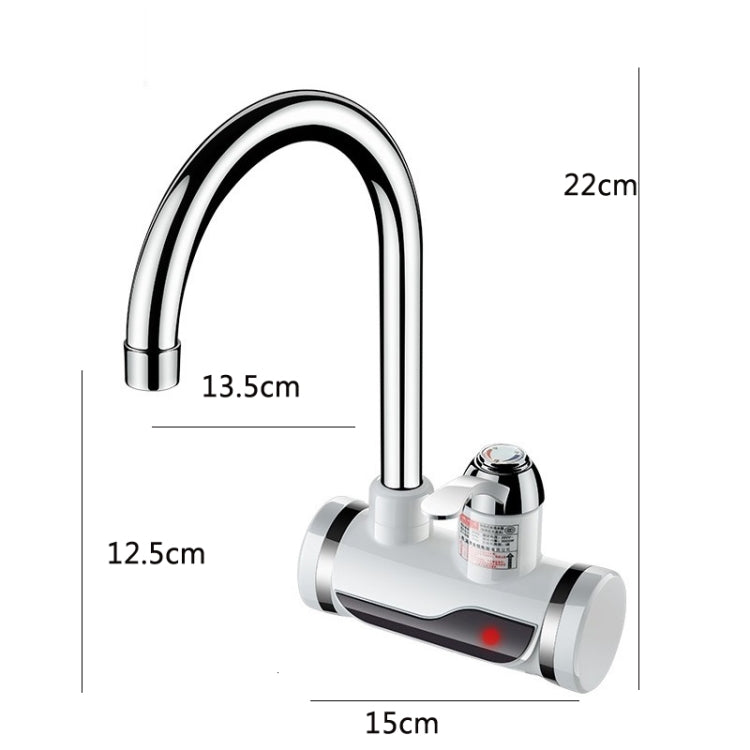 Kitchen Instant Electric Hot Water Faucet Hot & Cold Water Heater CN Plug Specification: Lamp Shows Leakage Protection Side Water Inlet - Faucets & Accessories by buy2fix | Online Shopping UK | buy2fix