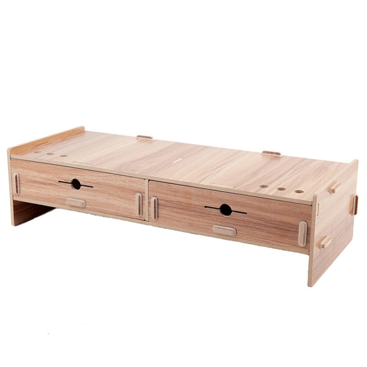 LCD Monitor Increase Rack Wooden Keyboard Rack Desktop Storage Rack Shelf(Sakuragi) by buy2fix
