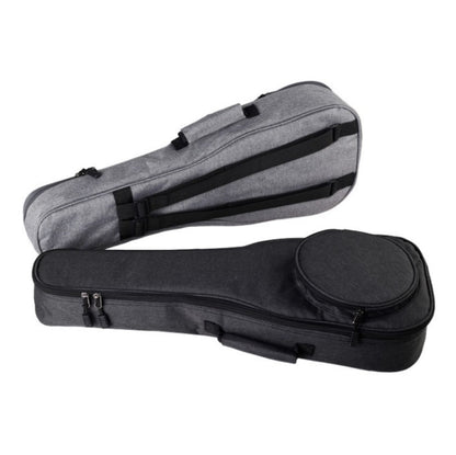 UK-12 23 Inch Ukulele Storage Bag Plus Cotton Padded Anti-Fall Backpack(Light Grey) - Storage Bags by buy2fix | Online Shopping UK | buy2fix