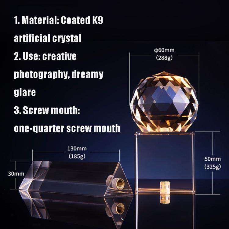 Triangular Prism Coating Upgrade Crystal Photography Foreground Blur Film And Television Props by buy2fix