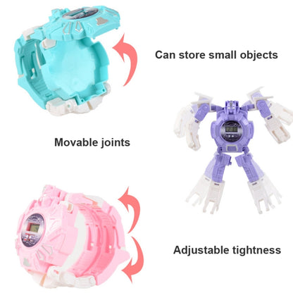 3 PCS Children Electronic Watch Cartoon Deformation Robot Toy Watch(Purple) - Electronic Pets by buy2fix | Online Shopping UK | buy2fix