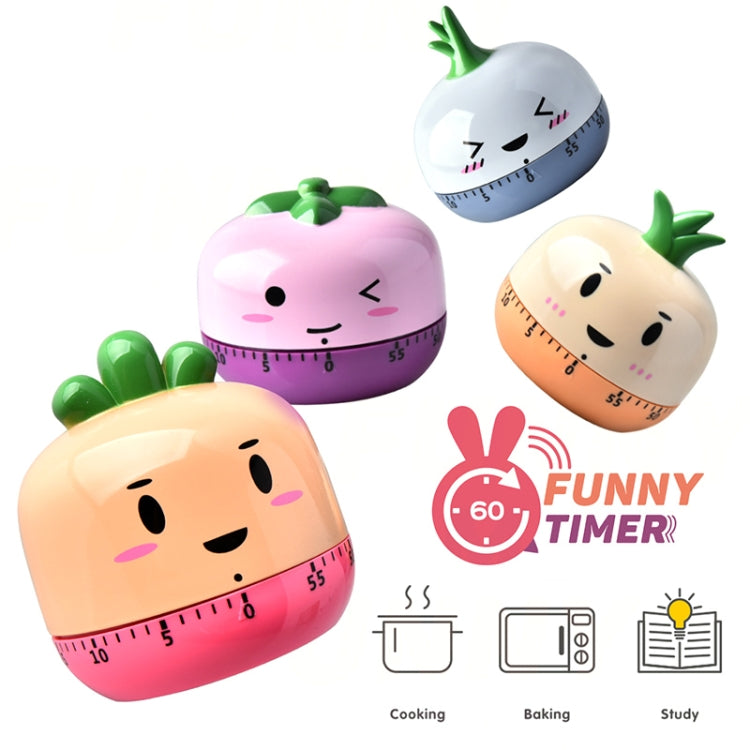 Kitchen Mechanical Timer Cartoon 60 Minutes Timer Baking Cooking Reminder(Carrot) - Digital Countdown by buy2fix | Online Shopping UK | buy2fix