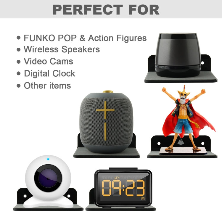 Bluetooth Speaker Wall Storage Bracket Bedside Speaker Phone Charging Bracket(Black) - Speaker Bracket by buy2fix | Online Shopping UK | buy2fix