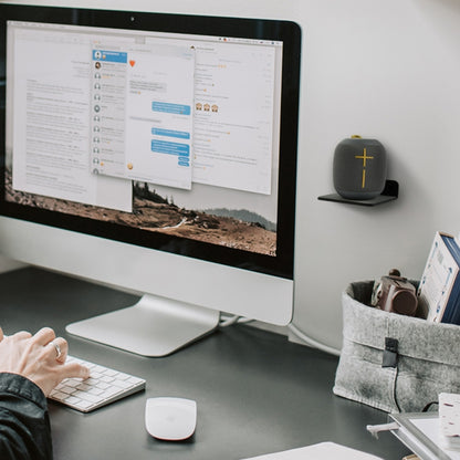 Bluetooth Speaker Wall Storage Bracket Bedside Speaker Phone Charging Bracket(White) - Speaker Bracket by buy2fix | Online Shopping UK | buy2fix