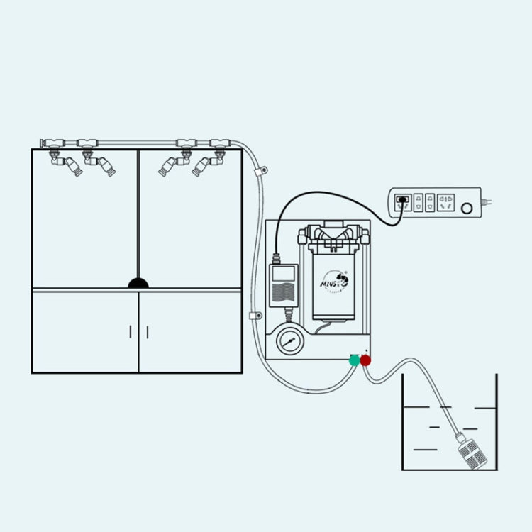 MIUS B150 Rainforest Tank Ecological Landscaping Atomization Climbing Pet Spray Pump, CN Plug - Fish Tanks & Accessories by MIUS | Online Shopping UK | buy2fix