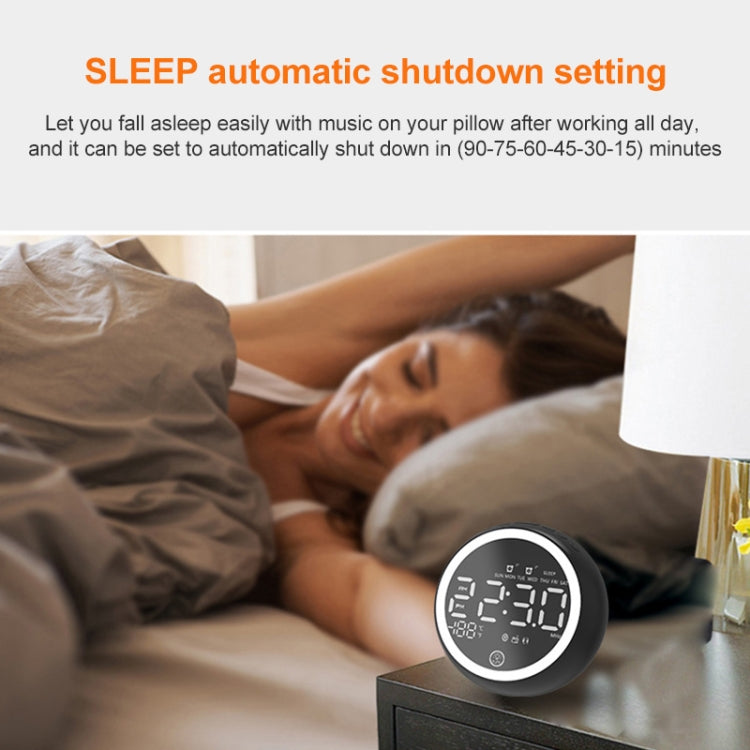 X10 Multifunctional Bluetooth Speaker LED Night Light Alarm Clock Bluetooth Speaker, Support TF Card & AUX & FM Radio, Specification: US Plug(White) - Desktop Speaker by buy2fix | Online Shopping UK | buy2fix