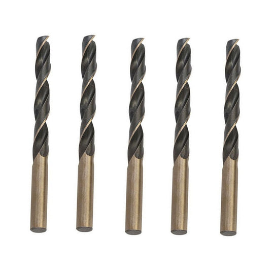5 PCS 13.5mm Steel Plate High-Speed Steel 4341 Black Yellow Twist Drill