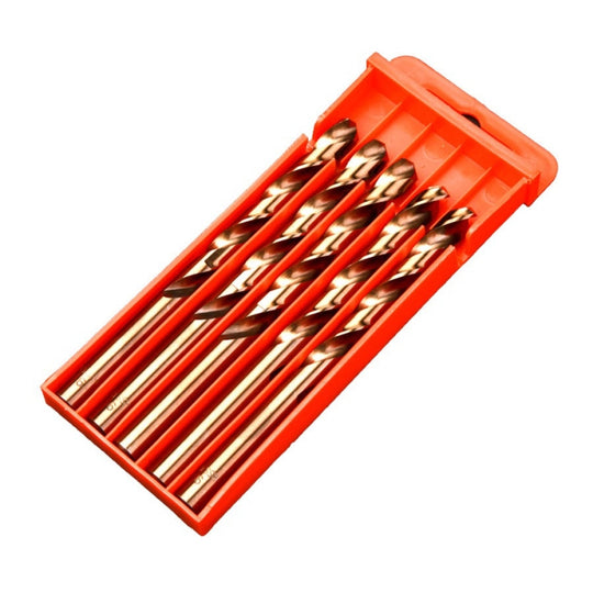 5pcs / Pack 12.0mm High Speed Steel M35 Cobalt-Containing Twist Drill Fully Ground Stainless Steel Drill Bit