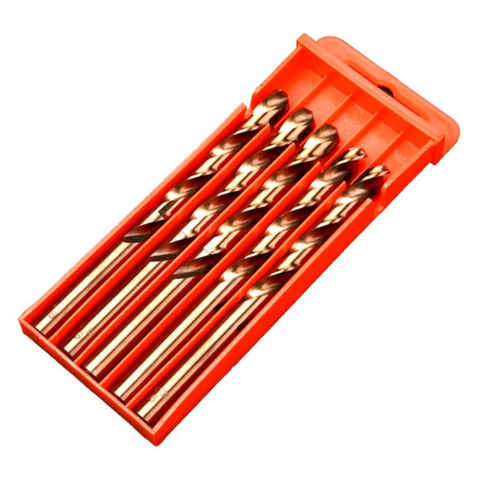 5pcs / Pack 12.5mm High Speed Steel M35 Cobalt-Containing Twist Drill Fully Ground Stainless Steel Drill Bit