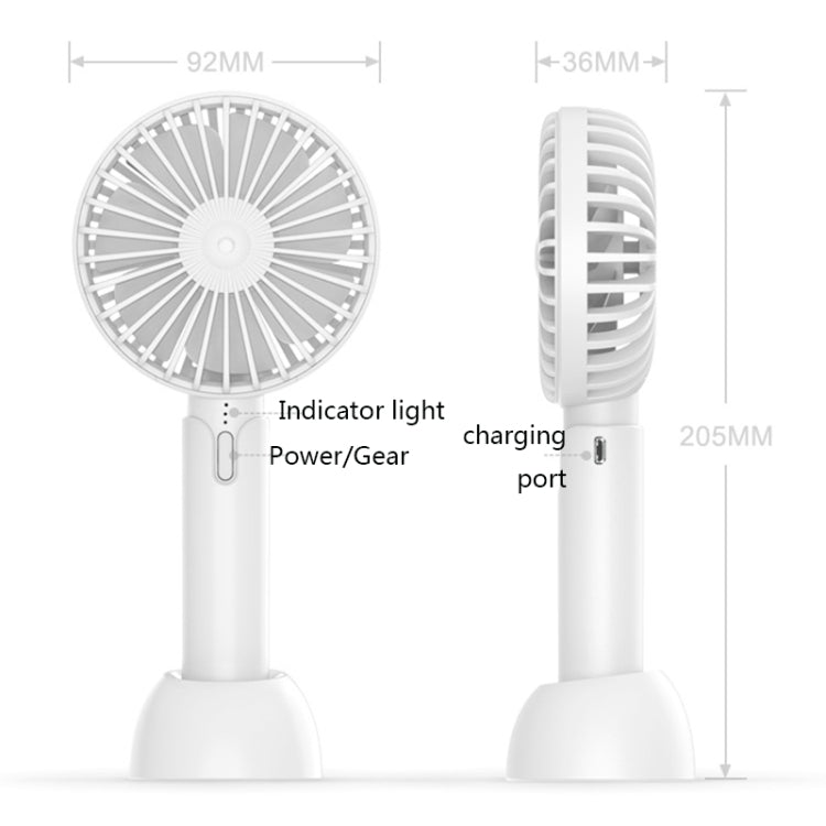 Desktop Portable Handheld Mini Silent Fan, Colour: X1 Black - Electric Fans by buy2fix | Online Shopping UK | buy2fix