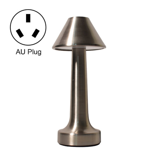 JB-TD001 LED Touch Table Lamp Cafe Restaurant Decoration Night Light, Specification: AU Plug(Silver) - Bedside Light by buy2fix | Online Shopping UK | buy2fix