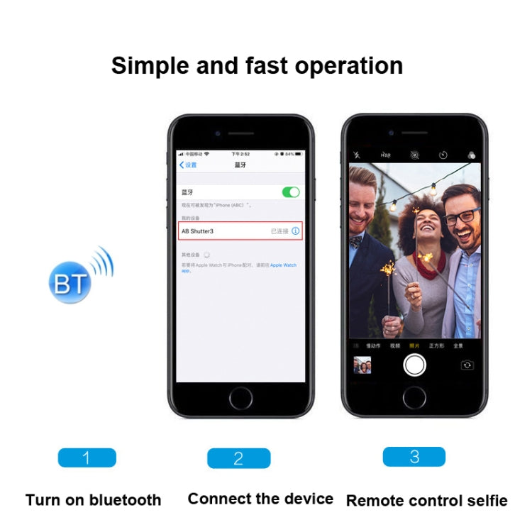 3 PCS Bluetooth Remote Control Diamond-Shaped Selfie Mobile Phone Camera Remote Control(Green) - Phone Remote Control by buy2fix | Online Shopping UK | buy2fix