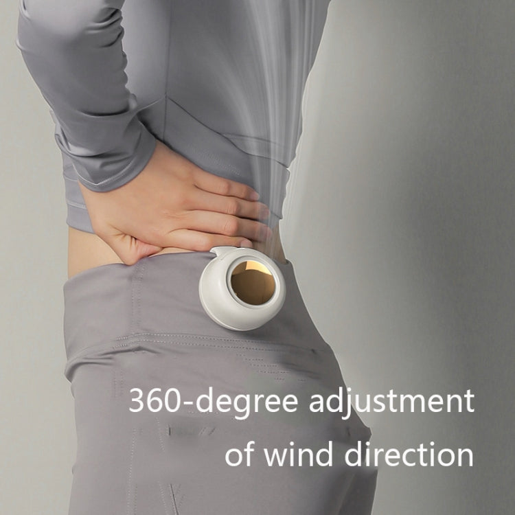 MF019 Small Whirlwind Leafless Fan Portable Clip Waist Fan(White) - Electric Fans by buy2fix | Online Shopping UK | buy2fix