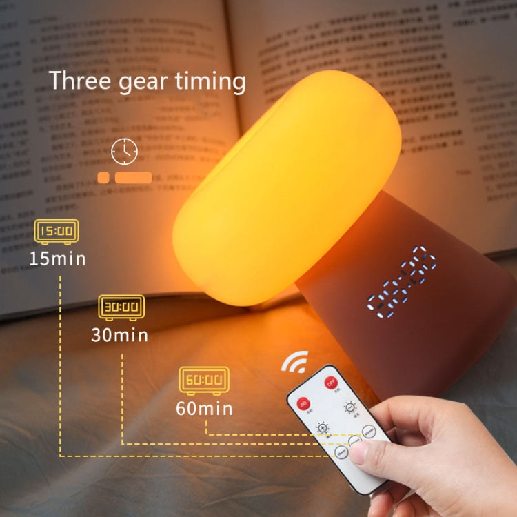 XYD-055 Cloud Mushroom USB Clock Night Light Sleep Timer Remote Control Bedside Lamp, Light color: Charging Type - Night Lights by buy2fix | Online Shopping UK | buy2fix