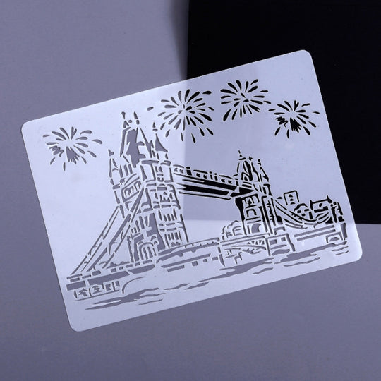 2 London Bridge Construction Series Painting Template Theme City A4 Label Template