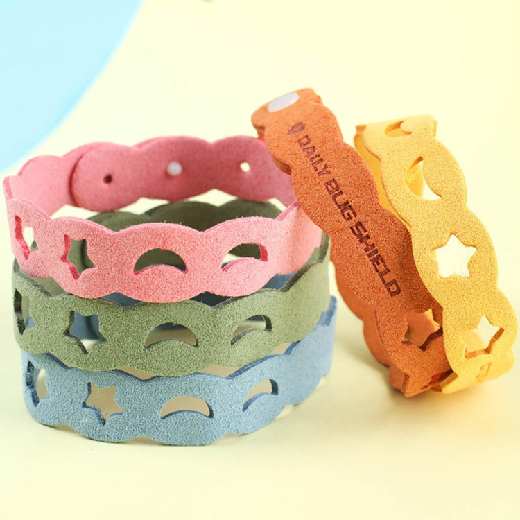 5pcs BUGS Mosquito Repellent Bracelet Mosquito Ring Outdoor Mosquito Bracelet Color Random Delivery, Style: Staroon Bracelet - Repellent Wristband by buy2fix | Online Shopping UK | buy2fix