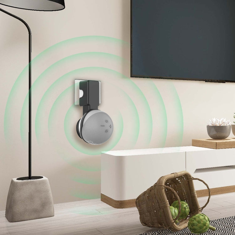 Smart Speaker Wall Bracket For Amazon Echo Dot 4(White) - Speaker Bracket by buy2fix | Online Shopping UK | buy2fix