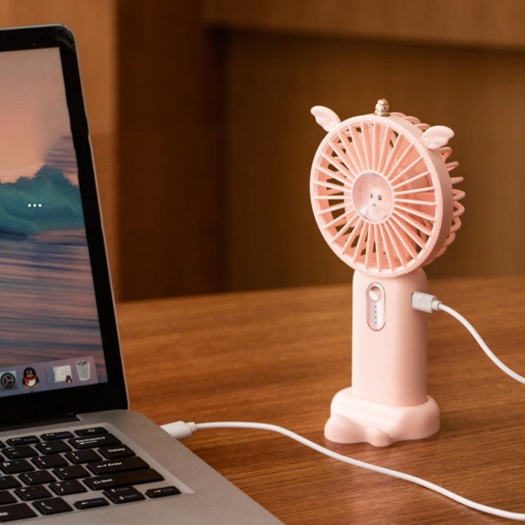 N12 Office Desktop USB Handheld Mini Fan, Fan diameter: 1200 MAH(Sky Blue) - Electric Fans by buy2fix | Online Shopping UK | buy2fix