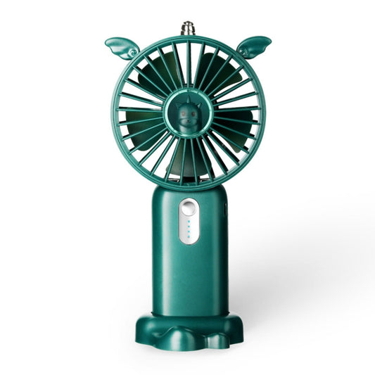 N12 Office Desktop USB Handheld Mini Fan, Fan diameter: 3000 MAH(Jade Green) - Electric Fans by buy2fix | Online Shopping UK | buy2fix