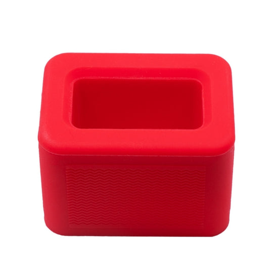 Safety Belt Holder Silicone Buckle Protective Cover(Red)