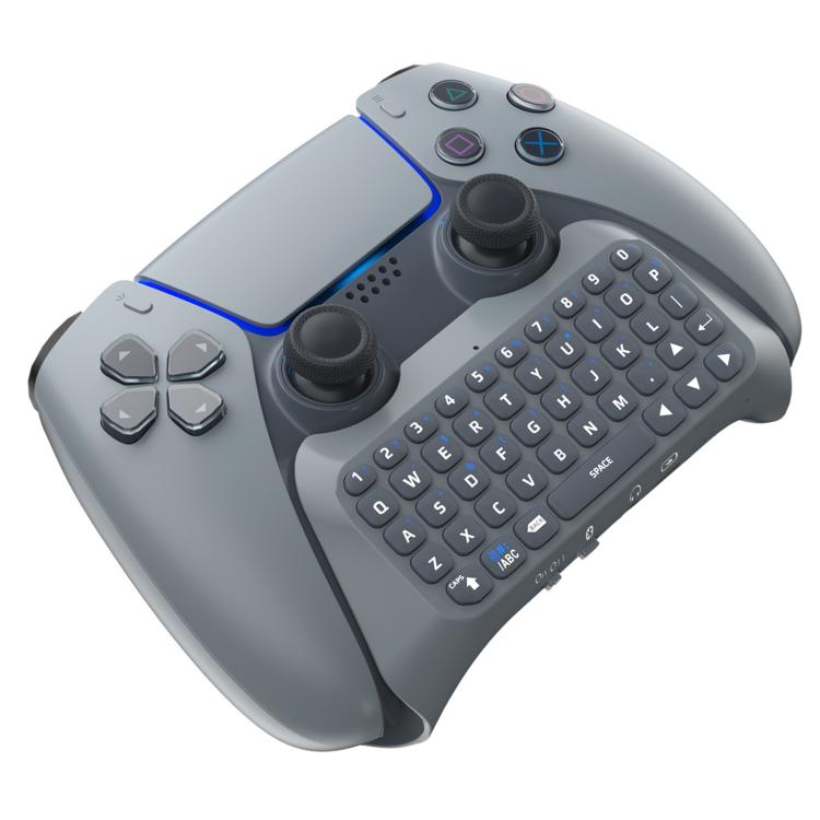 JYS-P5121 Bluetooth Wireless Handle Keyboard Can Chat Voice External Keyboard Suitable For PS5, Note: Without Handle (Grey) - Gamepads by buy2fix | Online Shopping UK | buy2fix