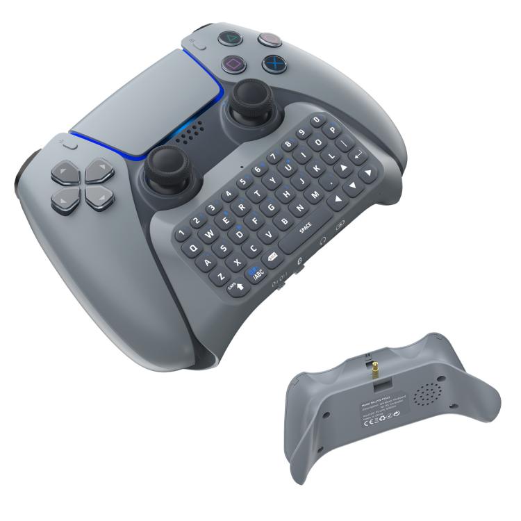 JYS-P5121 Bluetooth Wireless Handle Keyboard Can Chat Voice External Keyboard Suitable For PS5, Note: Without Handle (Grey) - Gamepads by buy2fix | Online Shopping UK | buy2fix