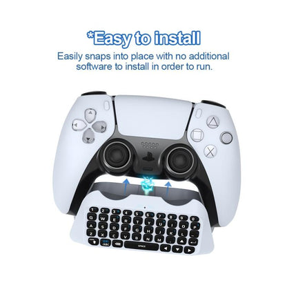 JYS-P5121 Bluetooth Wireless Handle Keyboard Can Chat Voice External Keyboard Suitable For PS5, Note: Without Handle (Grey) - Gamepads by buy2fix | Online Shopping UK | buy2fix