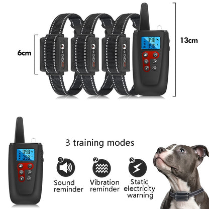 PaiPaitek PD526-3 Anti-Barking Device Dog Electric Shock Collar Training Dog Remote Control Pet Training Equipment - Training Aids by PaiPaitek | Online Shopping UK | buy2fix