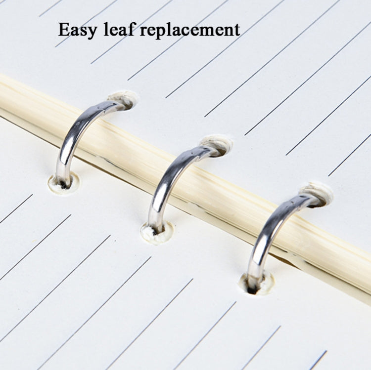 A5 Multi-Function Fingerprint Unlocking Notebook Can Record 10 Fingerprints, Specification: Only With Fingerprint Lock(Crazy Horse Pattern Black) by buy2fix