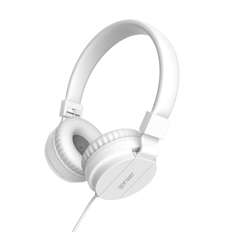 Gorsun GS-778 Mobile Phone Music Headset Wired Laptop Children Headphones(White) - Headset & Headphone by buy2fix | Online Shopping UK | buy2fix