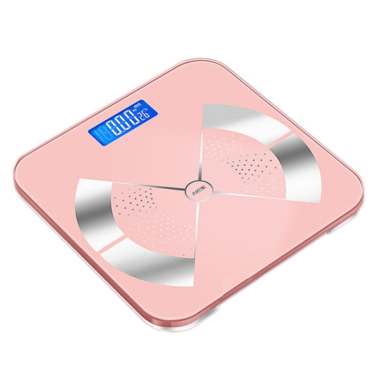 Home Weight Scale Accurate Healthy Body Fat Scale, Size: 26x26cm(Battery Version Pink)