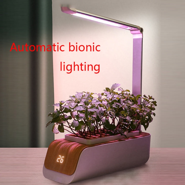 H003 Intelligent Hydroponic Vegetable Planting Machine Full-Spectrum Plant Growth Lamp Soil-Cultivation Vegetable Flower Pot(No Temperature Display) by buy2fix