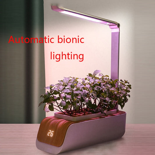H003 Intelligent Hydroponic Vegetable Planting Machine Full-Spectrum Plant Growth Lamp Soil-Cultivation Vegetable Flower Pot(No Temperature Display) by buy2fix