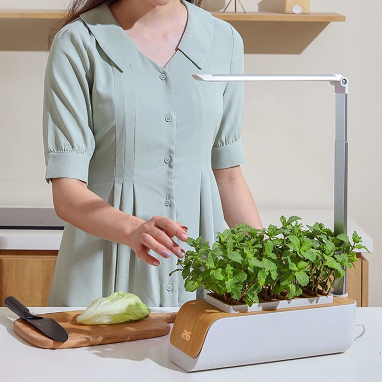 H003 Intelligent Hydroponic Vegetable Planting Machine Full-Spectrum Plant Growth Lamp Soil-Cultivation Vegetable Flower Pot(No Temperature Display) by buy2fix