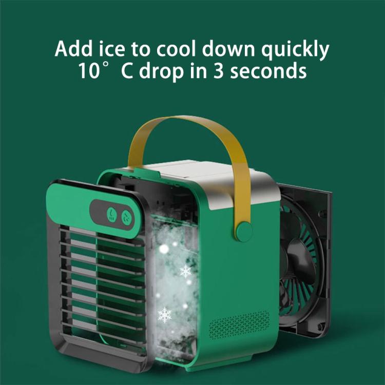 USB Mini Refrigeration And Humidification Air Conditioner Desktop Water-cooled Fan(White) by buy2fix